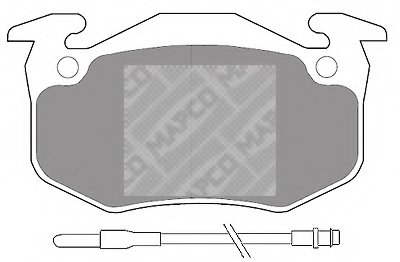 Комплект тормозных колодок, дисковый тормоз MAPCO купить