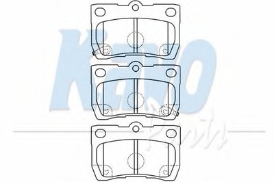 Комплект тормозных колодок, дисковый тормоз MK KASHIYAMA KAVO PARTS купить