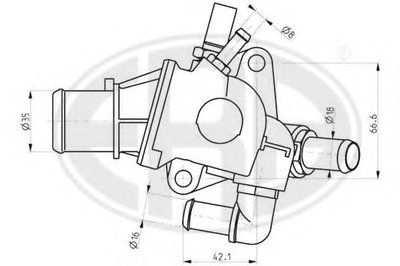 Термостат, охлаждающая жидкость ERA купить