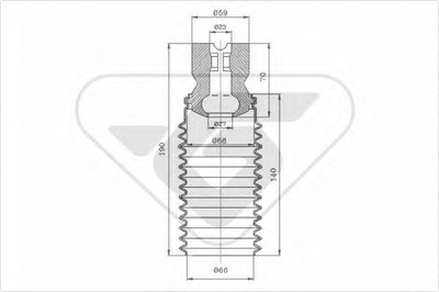 Пылезащитный комплект, амортизатор HUTCHINSON купить