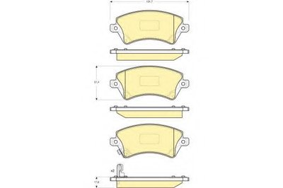 Комплект тормозных колодок, дисковый тормоз GIRLING купить