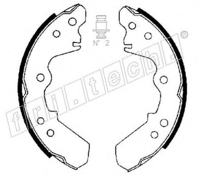 Комплект тормозных колодок fri.tech. купить