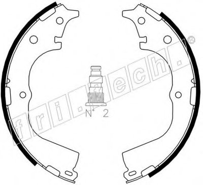 Комплект тормозных колодок fri.tech. купить