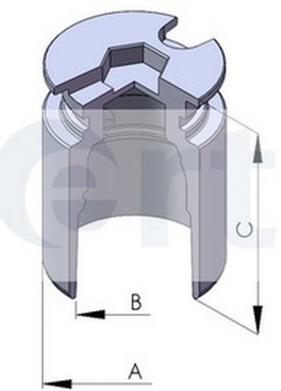 Поршень, корпус скобы тормоза ERT купить