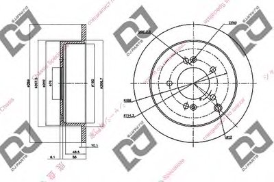 Тормозной диск DJ PARTS купить