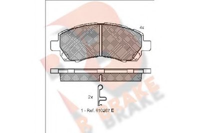 Комплект тормозных колодок, дисковый тормоз R BRAKE купить