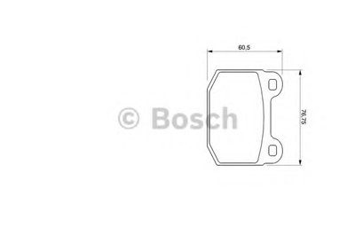 Комплект тормозных колодок, дисковый тормоз BOSCH купить