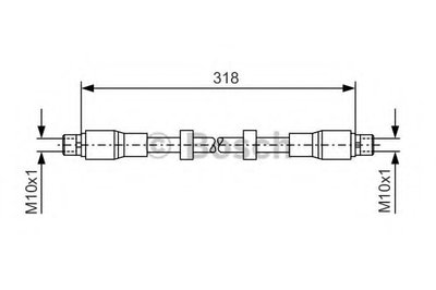 Тормозной шланг BOSCH купить