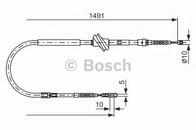 Трос, стояночная тормозная система BOSCH купить