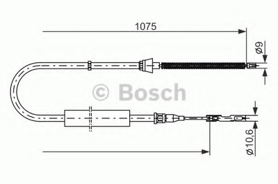 Трос, стояночная тормозная система BOSCH купить