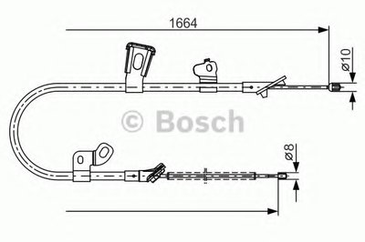 Трос, стояночная тормозная система BOSCH купить