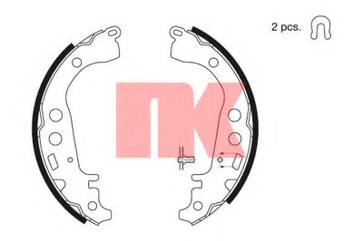 Комплект тормозных колодок NK купить