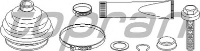 Комплект пылника, приводной вал TOPRAN купить
