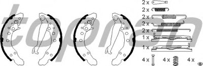Комплект тормозных колодок TOPRAN купить