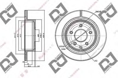 Тормозной диск DJ PARTS купить