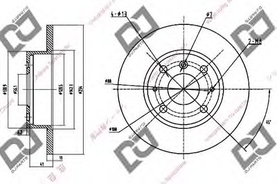 Тормозной диск DJ PARTS купить