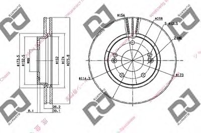 Тормозной диск DJ PARTS купить