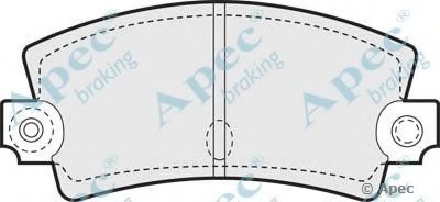 Комплект тормозных колодок, дисковый тормоз APEC braking купить