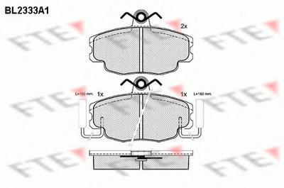 Комплект тормозных колодок, дисковый тормоз FTE купить