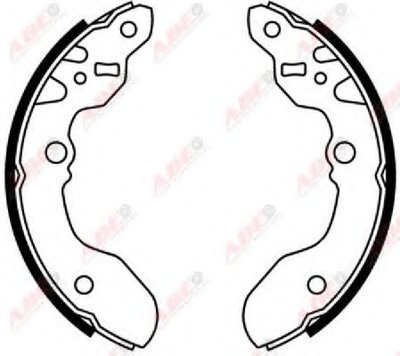 Комплект тормозных колодок ABE купить