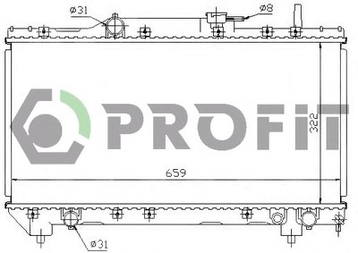 Радиатор, охлаждение двигателя PROFIT купить