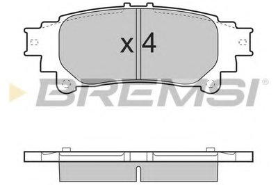 Колодки тормозные задние Lexus RX 08-15/Toyota Prius 09- (ak