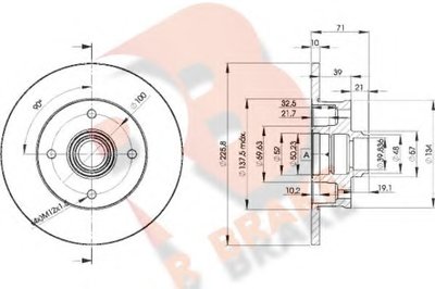 Тормозной диск R BRAKE купить