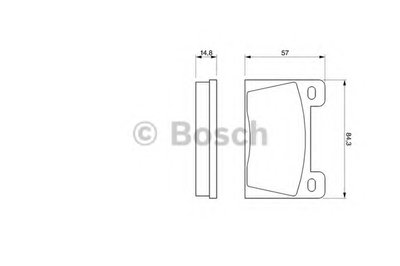 Комплект тормозных колодок, дисковый тормоз BOSCH купить