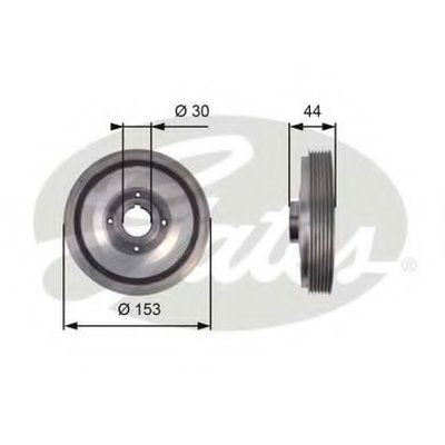 Ременный шкив, коленчатый вал DriveAlign® GATES купить