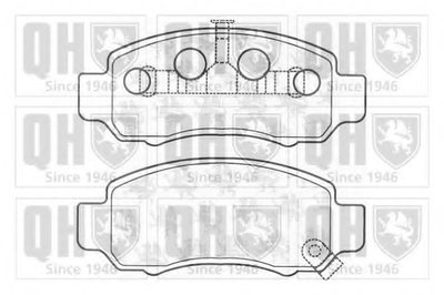 Комплект тормозных колодок, дисковый тормоз QUINTON HAZELL купить