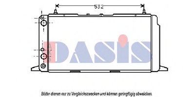 Радиатор, охлаждение двигателя AKS DASIS купить