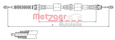 Трос, стояночная тормозная система COFLE METZGER купить