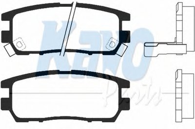 Комплект тормозных колодок, дисковый тормоз MK KASHIYAMA KAVO PARTS купить