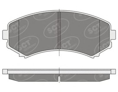 Комплект тормозных колодок, дисковый тормоз SCT Germany купить