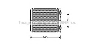 Теплообменник, отопление салона AVA QUALITY COOLING купить