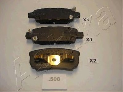 Тормозные колодки задние (15.5mm)  Mitsubishi Outlander 2.0 16V 03.02-