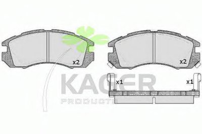 Комплект тормозных колодок, дисковый тормоз KAGER купить