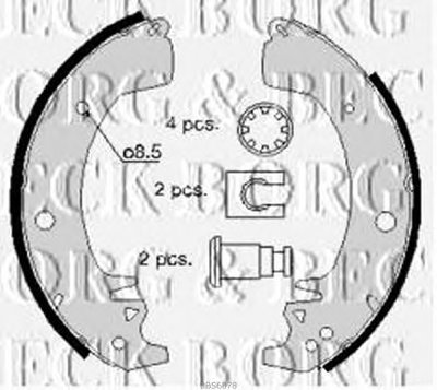 Комплект тормозных колодок BORG & BECK купить