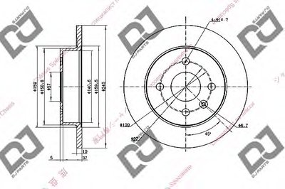 Тормозной диск DJ PARTS купить