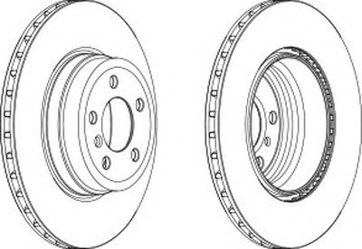 Тормозной диск Tarcza hamulcowa tyі L/P BMW X5 (E70), X5 (F15, F85), X6 (E71, E72), X6 (F16, F86) 3.