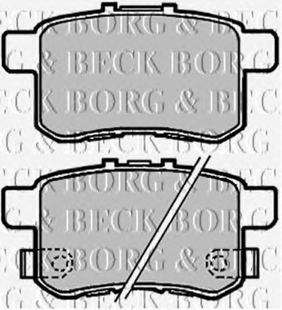 Комплект тормозных колодок, дисковый тормоз BORG & BECK купить