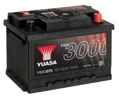 Стартерная аккумуляторная батарея YBX3000 SMF Batteries YUASA купить
