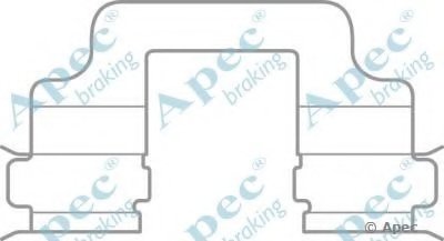 Комплектующие, тормозные колодки APEC braking купить