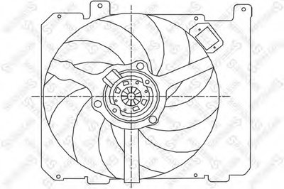 Вентилятор, охлаждение двигателя STELLOX купить