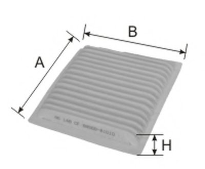 Фильтр, воздух во внутренном пространстве Cabin filter (Standart) for VAZ/SUBARU/DAIHATSU GOODWILL купить