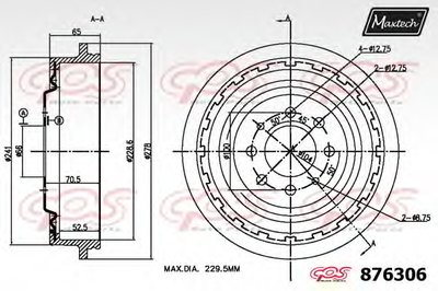 Тормозной барабан R+ (Regular Plus) MAXTECH купить