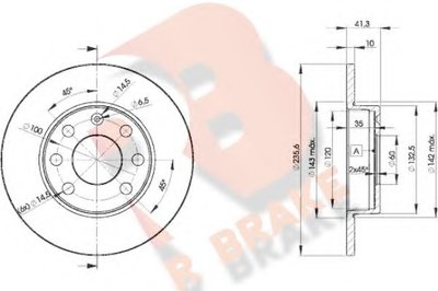 Тормозной диск R BRAKE купить