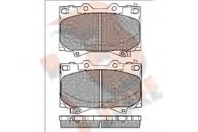 Комплект тормозных колодок, дисковый тормоз R BRAKE купить