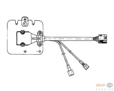 Регулятор, вентилятор салона BEHR HELLA SERVICE HELLA купить