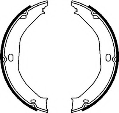 Комплект тормозных колодок, стояночная тормозная система HELLA купить